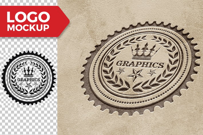 Old Cement Logo Mock-Up 