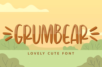 Grumbear - Lovely Cute Font