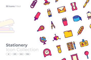 Stationery Filled Icon