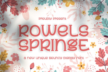 Rowels Springe - The New Unique Display Font