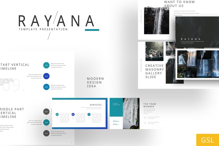 Rayana - Gallery Google Slides Template