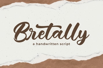 Bretally - A Handwritten Font