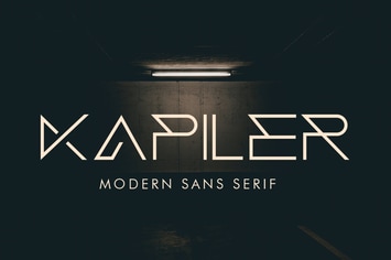 Kapiler - Modern Display Font