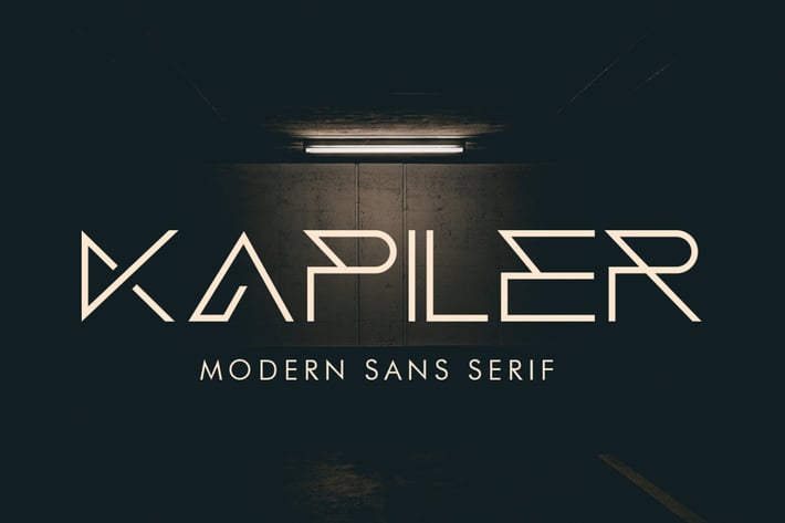 Kapiler - Modern Display Font