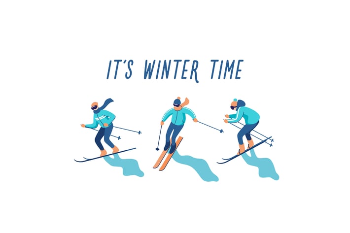 Skiers on Mountain