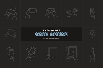 Flat Line Touch Screen Gestures