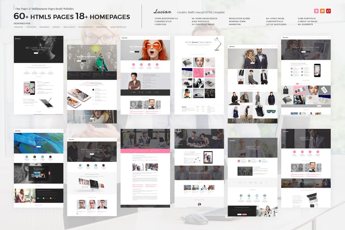Lucian - Multi-Concept Creative HTML5 Template