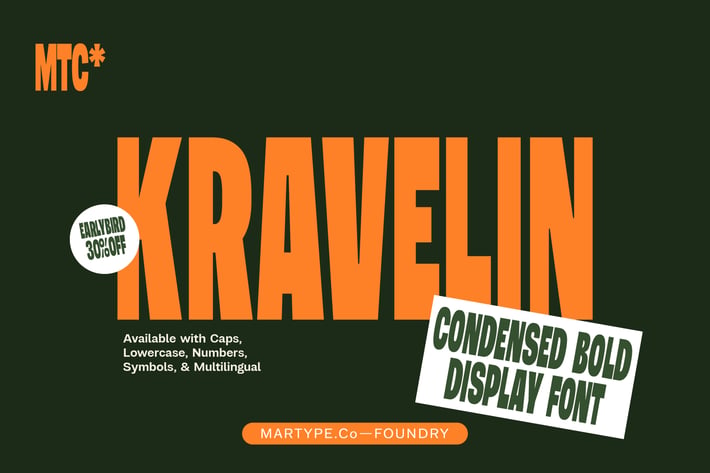 Kraveline - Condensed Display Bold