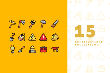 Construction Flat monoline Icon