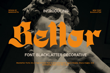 Bellor - Blacklatter Decorative Font
