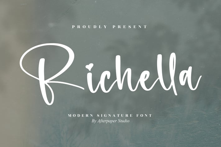 Richella Modern Signature Font