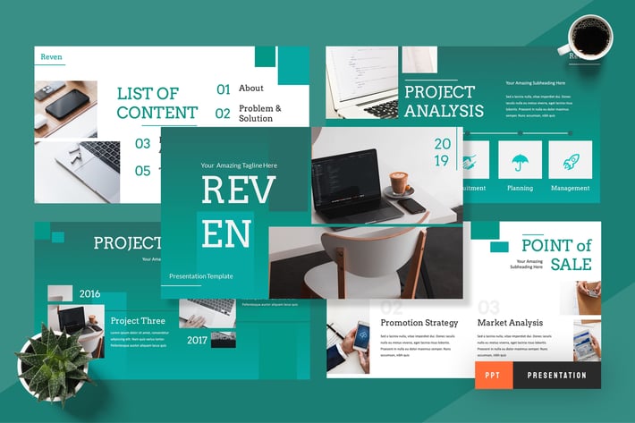 Reven - Pitch Deck Powerpoint Presentation