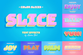 Slice Text Effects