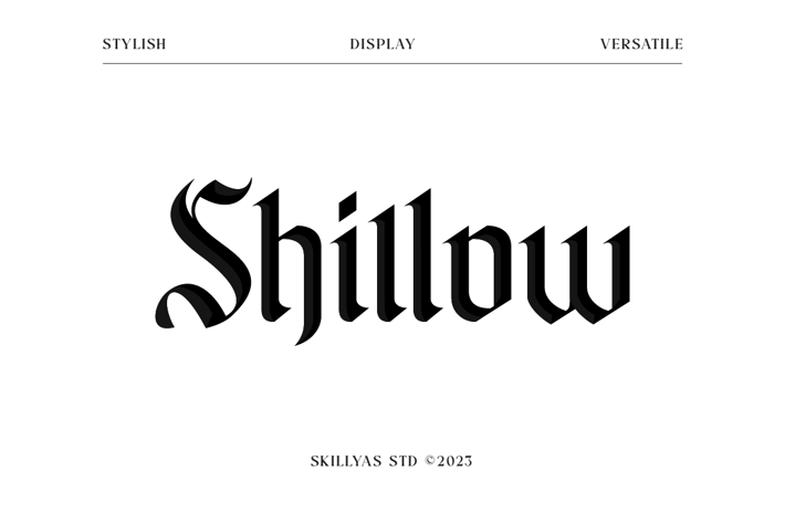 Shillow Gothic Font