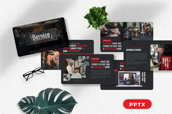 Bernice - Barbershop Powerpoint Templates