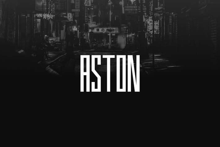 ASTON - Urban Display / Headline / Logo Typeface