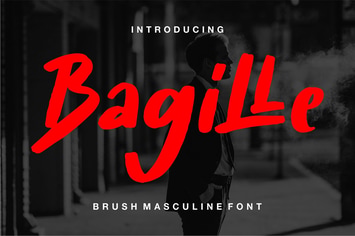 Bagille | Brush Masculine Font