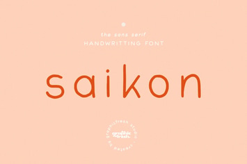 Saikon - Handwriting Sans Font