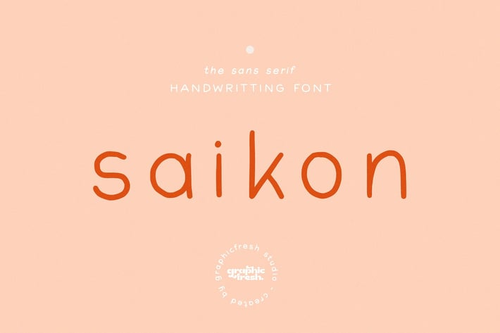 Saikon - Handwriting Sans Font