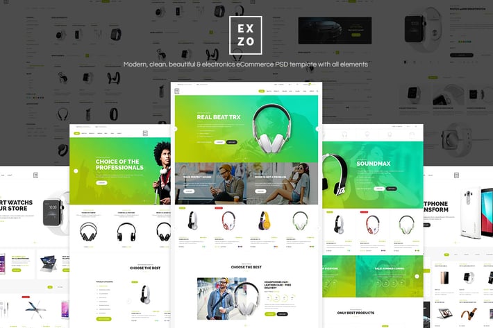 Exzo - Shop PSD Template