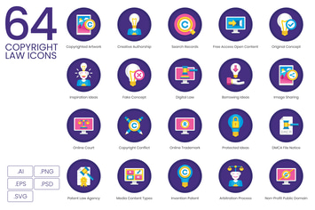 Copyright Law Icons