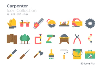 Carpenter Color Icon