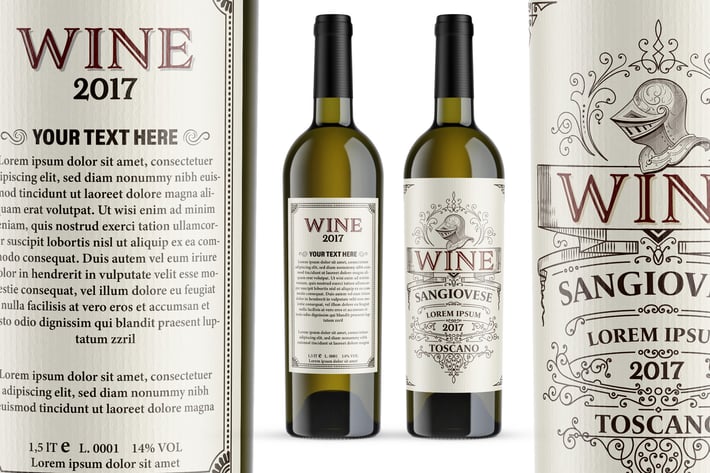 Vintage wine label