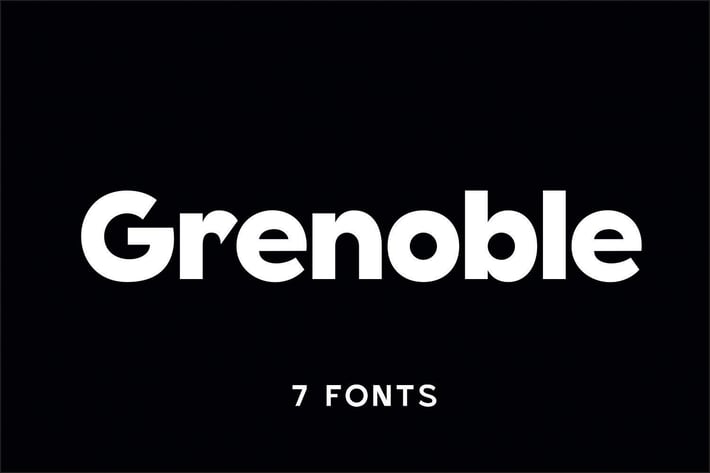 Grenoble - Modern Sans Font