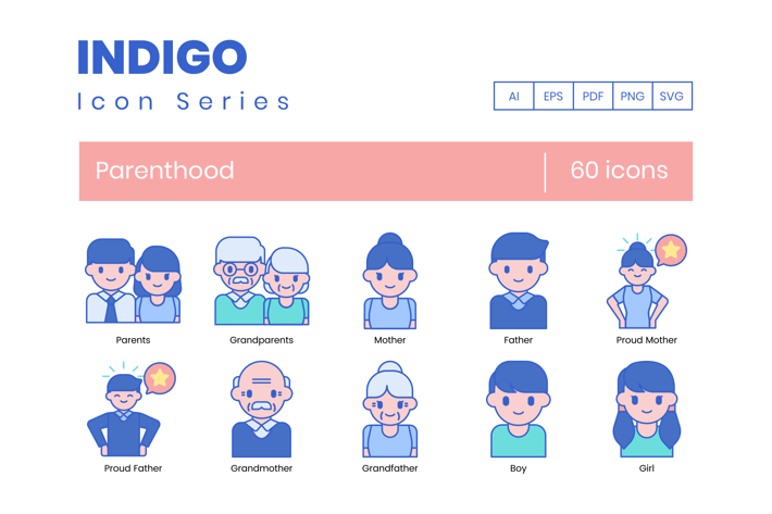 60 Parenthood Icons