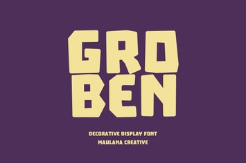 Groben Decorative Display Font
