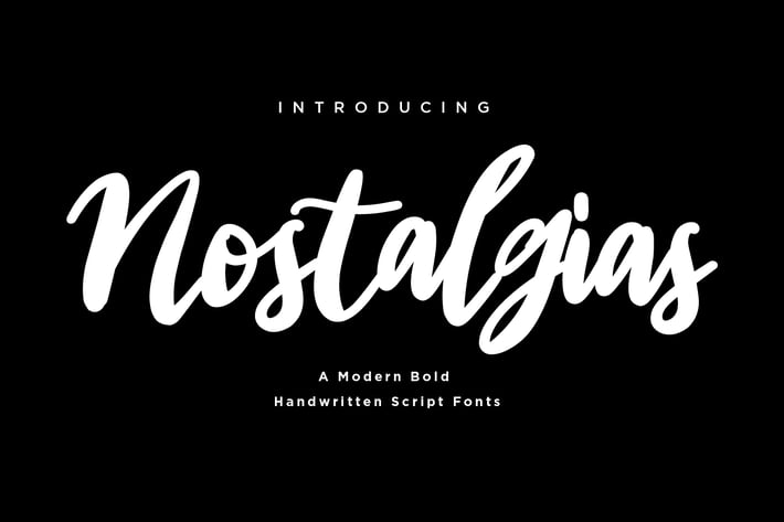 Nostalgias - Handwritten Script fonts