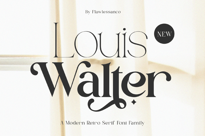 Louis Walter Retro Serif Font Family