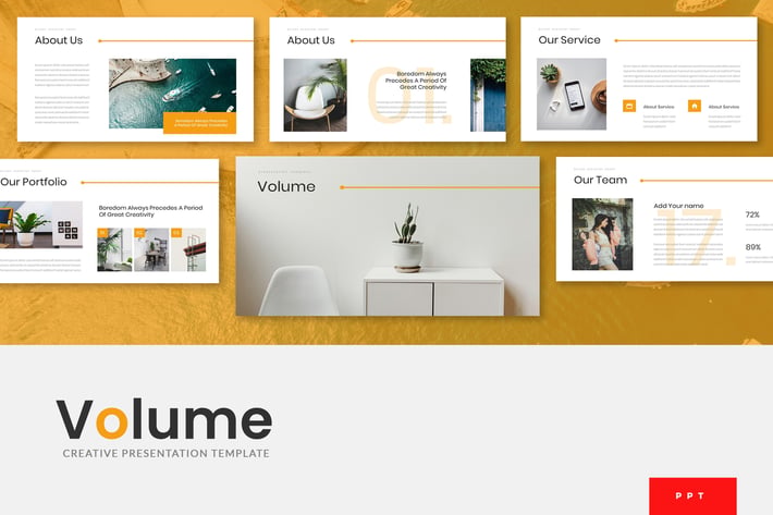 Volume - Creative Powerpoint Presentation Template