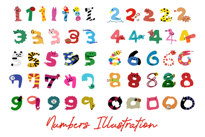Numbers Illustration