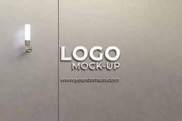 Wall Logo Mockup