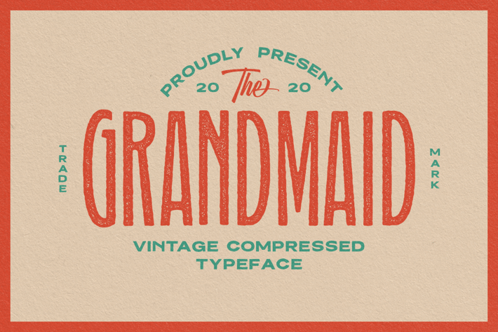 Grandmaid Condensed Typeface