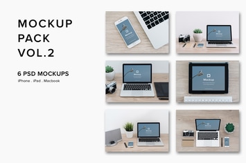 Mockup Pack Vol.2 - 06 Photorealistic PSD