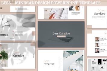 Less - Minimal Design Powerpoint Template