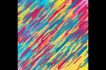 Colorful geometric tech abstract background