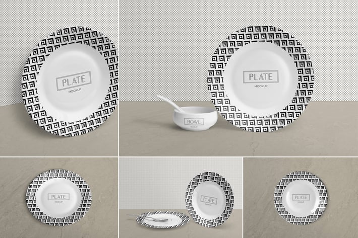 Ceramic Plate Mockups