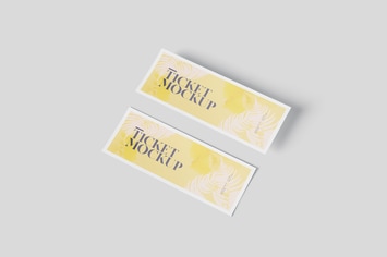 Ticket Mockup Set