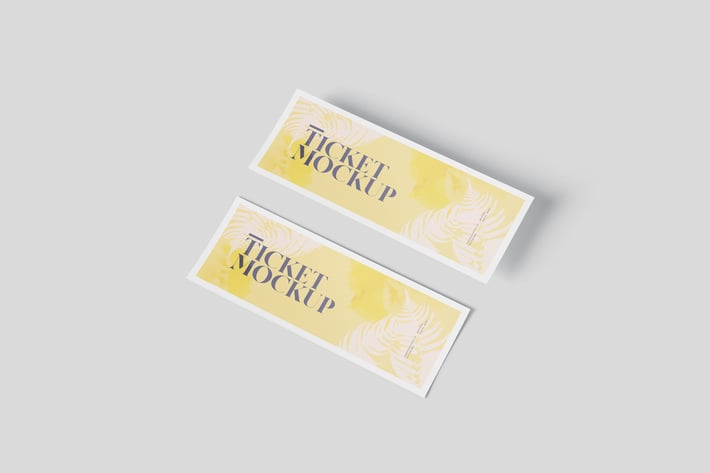 Ticket Mockup Set