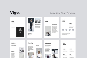 VIGO - A4 Vertical Powerpoint Template