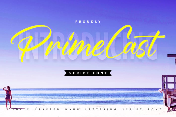 PrimeCast | Handlettering Script Font
