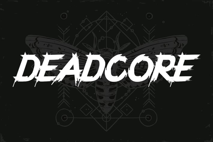 Deadcore - Metal Music Font