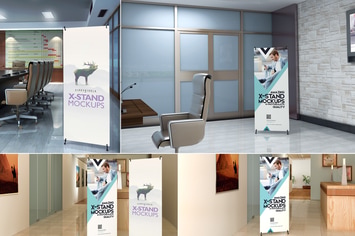 X Standee PSD Mockups 