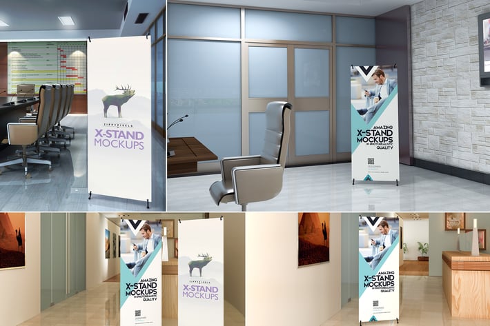 X Standee PSD Mockups 