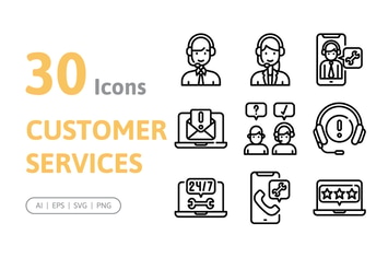 30 Customer Service Icons