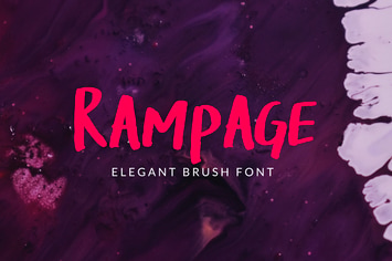 Rampage brush Font