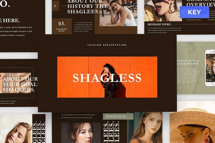 Shaglees - Fashion Keynote Presentation Template